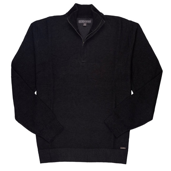 Ike Behar Other - Ike by Ike Behar Zip Waffle-Pique Men Sweater Sz M